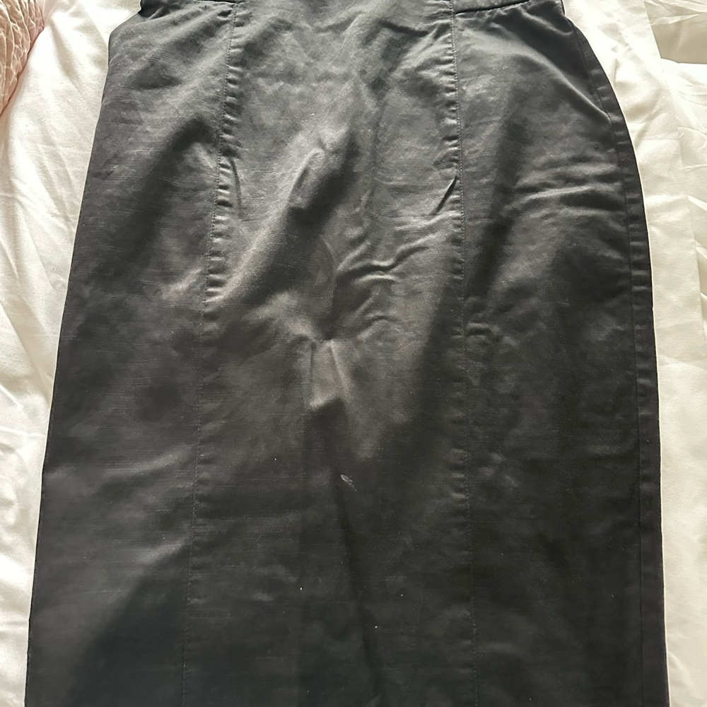 Bebe Black Midi Pencil Skirt for Work